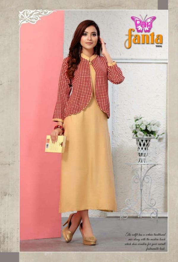 Pari-Fanta-Rayon-Kurti-With-Koti